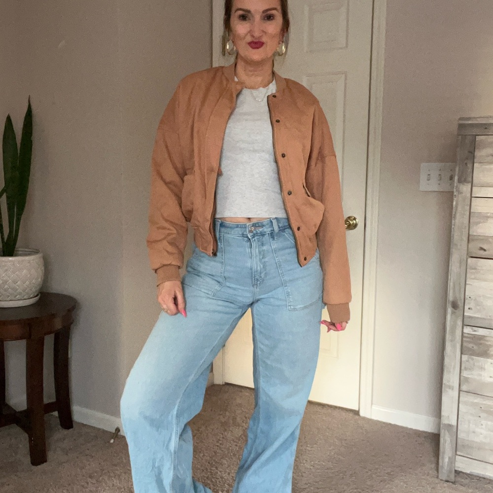 Target Tan Bomber Jacket